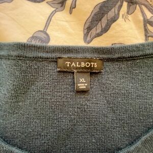 Talbots Women's Top in Dark Green
